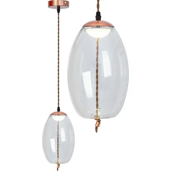 Toolight Toolight, LED stropní skleněné svítidlo APP442-CP, OSW-00573