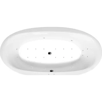 Vana STADIUM hydromasážní vana, 190x95x46cm, Active Hydro-Air, chrom