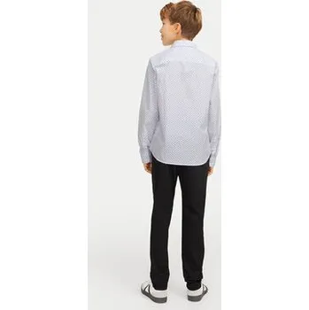 Pánská košile Jack & Jones Junior Košile Axel 12268225 Bílá Regular Fit 140