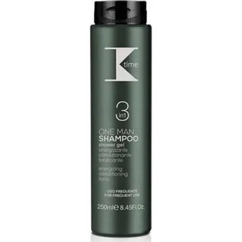 Koupelová kosmetika K-Time One Man – pánský šampon a sprchový gel v jednom 250ml