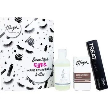 Kosmetická sada Thuya Professional Line Beautiful Eyes Kit - Řasenka 9 ml + odličovač 100 ml + krém na obočí medium 4 ml Dárková sada