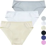 FANNIFEN Dámské bavlněné kalhotky YW4189 3 ks Velikost: 2XL