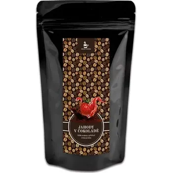 Káva ZRNKOVÁ KÁVA JAHODY V ČOKOLÁDĚ 60g