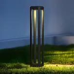 Maytoni LED osvětlení cest Royal Mile, šedé, výška 80 cm, hliník šedá LED 13 W celkem - Doprava zdarma