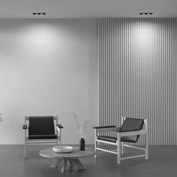 Lampička Kovové vestavné svítidlo Maytoni, černé, 25 x 13 cm, 2 světla černá 2 x 50 W - Doprava zdarma