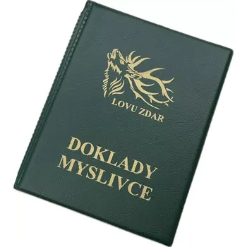 Obal na doklad Plastové pouzdro na doklady zelené