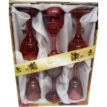 Sklenice Sada skleněných panáků na stopce - myslivecké motivy (Skleněné panáky)