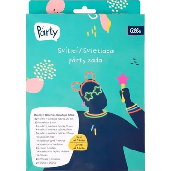 Karnevalový doplněk Svítící párty sada 66 ks