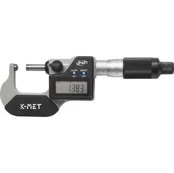 Digitální mikrometr na trubky KINEX/K-MET 0-25 mm, 0.001mm, DIN&nbsp;863, IP&nbsp;65 (7041-02-025)