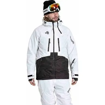 Meatfly pánská SNB & SKI bunda Cronos White / Morph Black | Černá | Velikost XL