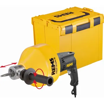 Čistič odpadu REMS MINI-COBRA S VE SET V PEVNÉM KUFRU Z OCEL. PLECHU L-BOXX H