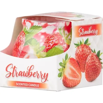 Svíčka Vonná svíčka ve skle dekorační, Strawbery 80 x 72 mm 245 gram