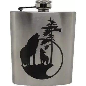 Placatka Myslivecká placatka 180 ml - Vlci (Myslivecká placatka)