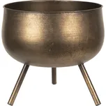Bronzový květináč na nohách - Ø 30*30 cm