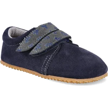 Dívčí obuv Barefoot capáčky Beda - Lucas modré Velikost: 20