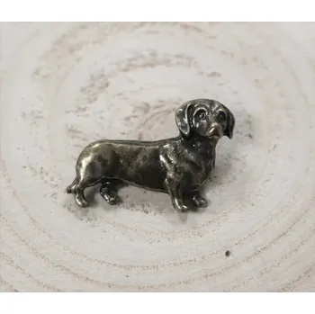 Odznak - jezevčík zlatý (Myslivecká ozdoba)