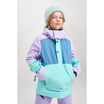 Dívčí bunda Dětská zimní bunda s membránou Reima Arantila tyrkysová/fialová 152