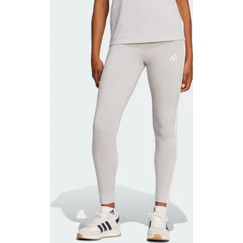 Dámské oblečení ADIDAS Legíny Essentials 3-Stripes Cotton L BÍLÁ|ŠEDÁ