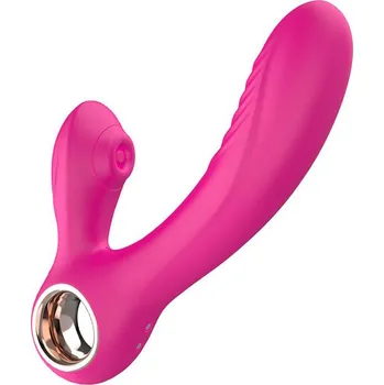 Vibrátor Paloqueth Pedro Softer Tip Sucking & Heating Dual Vibrator Pink