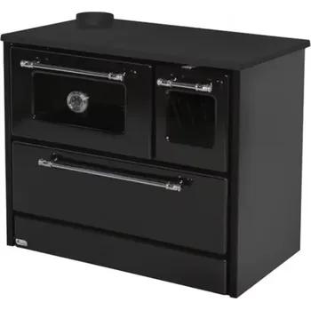 Krbová kamna STREND PRO Sporák na tuhé palivo 701-G OMEGA Kuzine, 9,18 kW, černý, levý vývod
