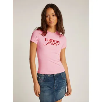 Dámské tričko Tričko Tommy Jeans Pink Sugar 1068337 10 (S)