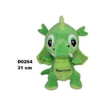 plyšák Smok "Kraków" jasny zielony 31cm