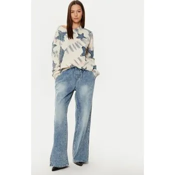 Pánská mikina One Teaspoon Mikina Denim Star 26795C Béžová Relaxed Fit XS