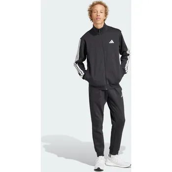ADIDAS 3-STRIPES FLEECE TRACKSUIT XS ČERNÁ