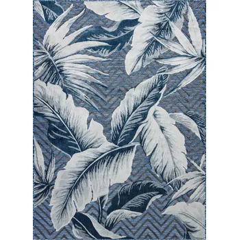 Koberec Kusový koberec Botanic 65242 Feathers navy – na ven i na doma, Varianta 117x170