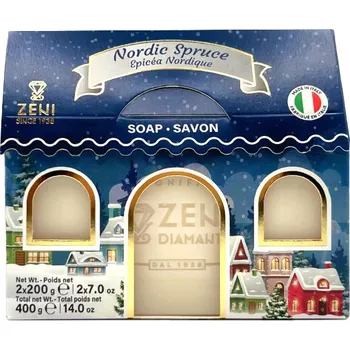 Mýdlo ZENI - NORDIC SPRUCE, tuhé mýdlo 2x 200g 508