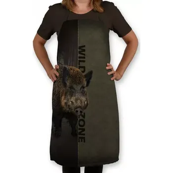 Kuchyňská zástěra Myslivecká zástěra Wildzone - divočák (Myslivecká zástěra)