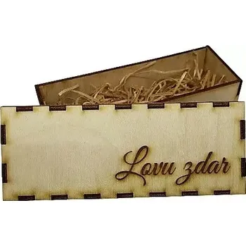 Dárková krabička Dárková dřevěná krabička - Lovu zdar (Dřevěný box)