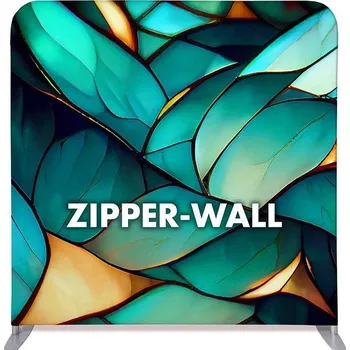 Jansen Display Rovná textilní reklamní stěna Zipper-Wall Straight Basic 150 x 150 cm + oboustranný potisk + taška