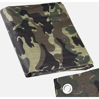 Krycí plachta Den Braven Zakrývací plachta s kovovými oky maskovací Barva: maskovací, Varianta: Zakrývací plachta s kovovými oky maskovací, 2 m x 3 m, rozměry: 2 m x 3 m