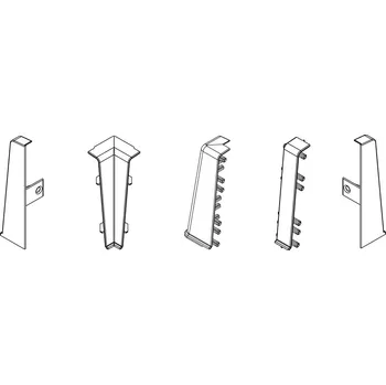 soklová lišta Cezar Koncovka HI-LINE DUB RICHMOND 145 / 2ks v balení