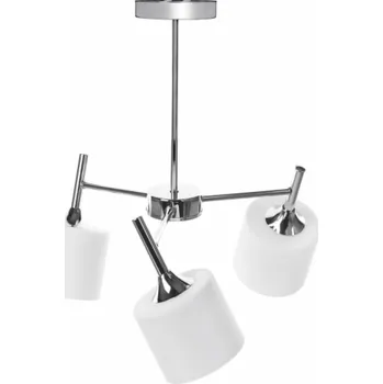 Activejet Klasický lustr závěsné stropní svítidlo MIRA chrom trojitý 3xE27 do obývacího pokoje