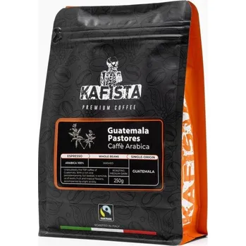 Káva Káva Kafista "Guatemala Pastores" -Zrnková káva, 100% Arabica, espresso Káva, Pražená v Itálii 250 g