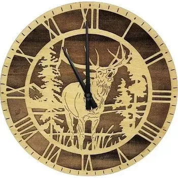 Hodiny Myslivecké dřevěné hodiny č.3 (Dřevěné hodiny)