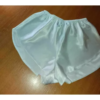 Kalhotky Luxusní dámské saténové kalhotky volné 6015-4 pistáciová M / L / XL