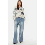 One Teaspoon Mikina Denim Star 26795C Béžová Relaxed Fit XXS