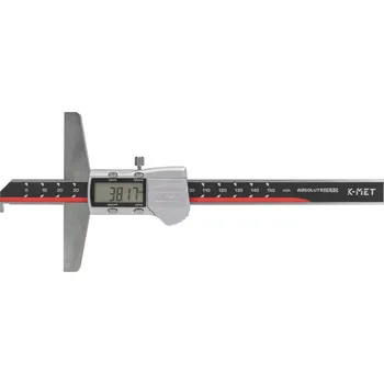 Hloubkoměr digitální s nosem KINEX/K-MET 500 mm/0,01, DIN&nbsp;862 (2051-05-500)