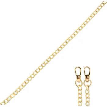 Řetízek Natana Pancer zlatý kovový řetízek se zapínáním na kabelku 130 cm