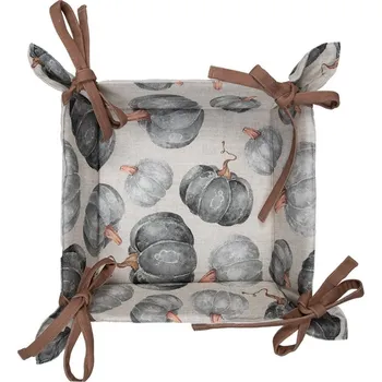 chlebník Bavlněný košík na pečivo s dýněmi Country Style Pumpkin - 35*35*8 cm