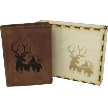 Peněženka Myslivecká kožená peněženka - jelen (Myslivecká peněženka)