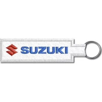 Pelisport Vyšívaná Klíčenka Suzuki 3 bílá
