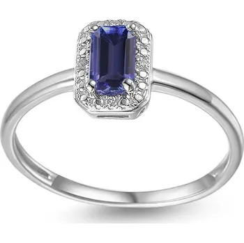 Prsten Safírový prsten 0,36 ct s diamanty Irma IZBR582ZA + dárkové balení LUXUS zdarma