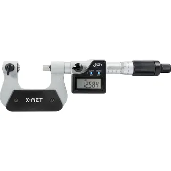 Digitální mikrometr třmenový na závity KINEX/K-MET 25-50mm, IP65 (7028-02-050)