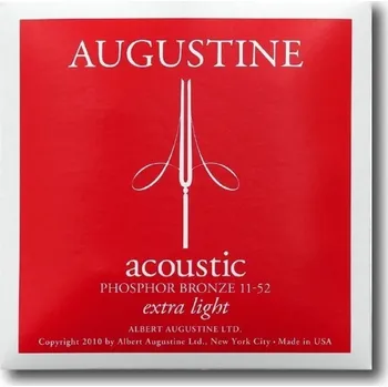 Struna pro kytaru a smyčcový nástroj Augustine Struny pro Akustickou kytaru Acoustic Phosphor BronzeSet Extra-Light 11-52 143653