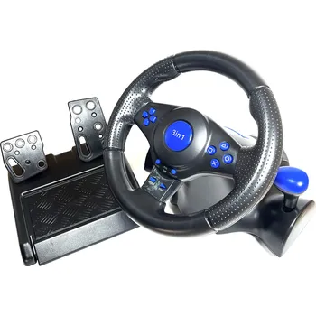 Herní volant XB-1002 Herní volant s pedály pro PS2/PS3/PC, nový