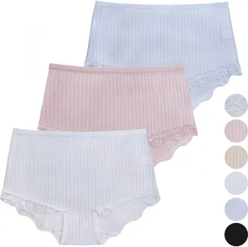 Kalhotky FANNIFEN Dámské krajkové kalhotky CZ8041 - 3 ks v balení Velikost: 2XL